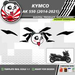 Scooter template kymco ak 550