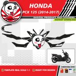 Scooter template motorcycle honda pcx