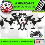 Motorcycle template kawasaki z 800