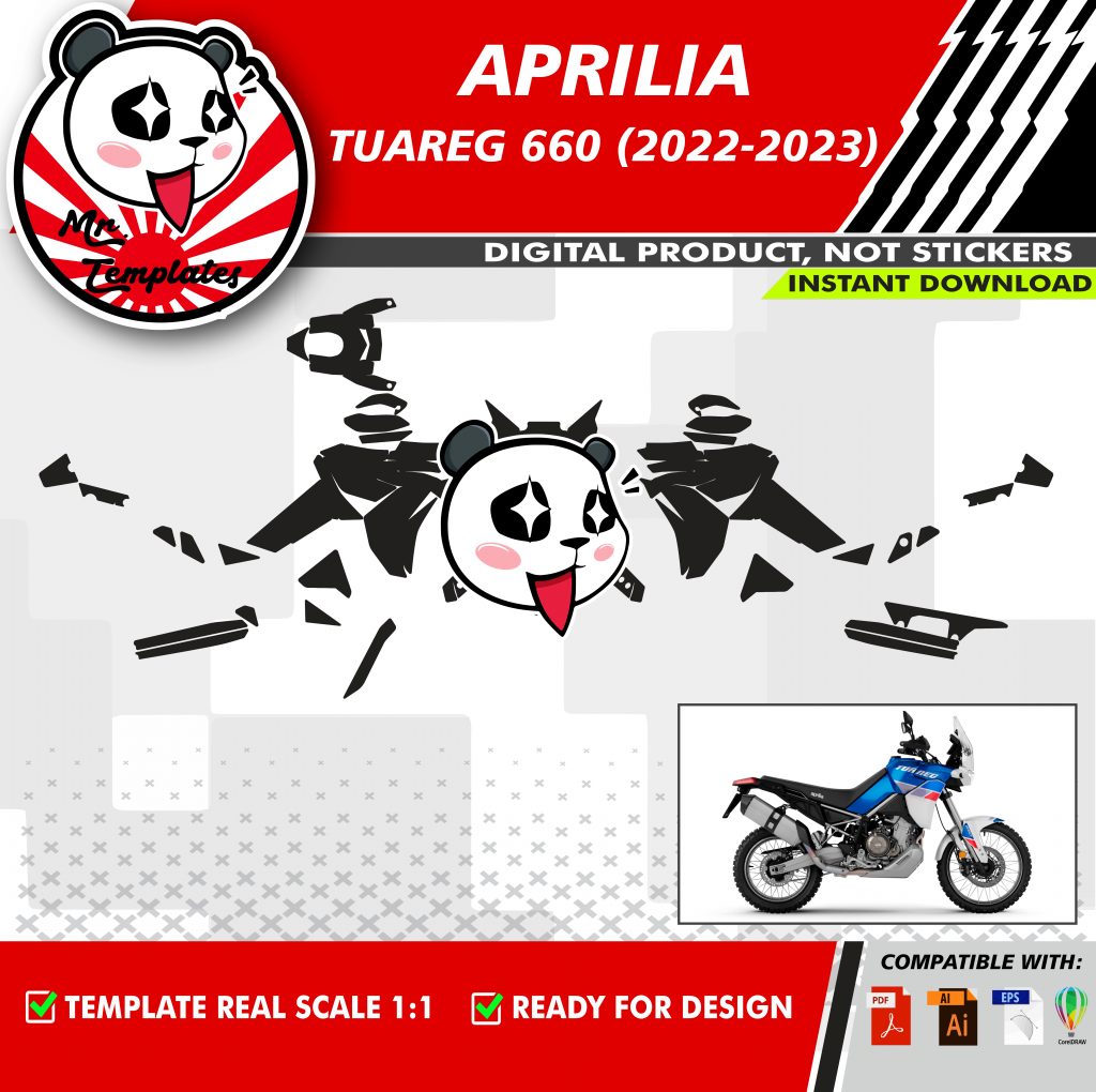 Шаблон мотоцикла aprilia tuareg 660 2025