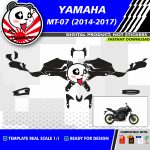 Motorcycle template yamaha mt07