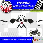 Motorcycle template yamaha mt09 fz09