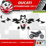 Motorcycle template ducati hypermotard