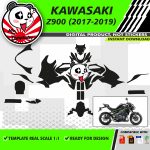 Motorcycle template kawasaki z900