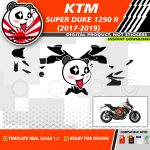 Motorcycle template ktm superduke 1290 r