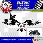 Motorcycle template suzuki gsx s