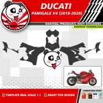 Motorcycle vector template ducati panigale v4