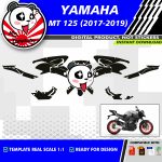 Motorcycle template mt125 fz
