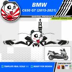 Motorcycle template vector bmw c 650 gt scooter