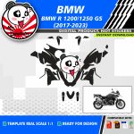 Motorcycle template bmw r 1200 1250 gs