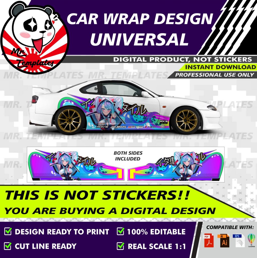 vector file download print decals cars drift jdm