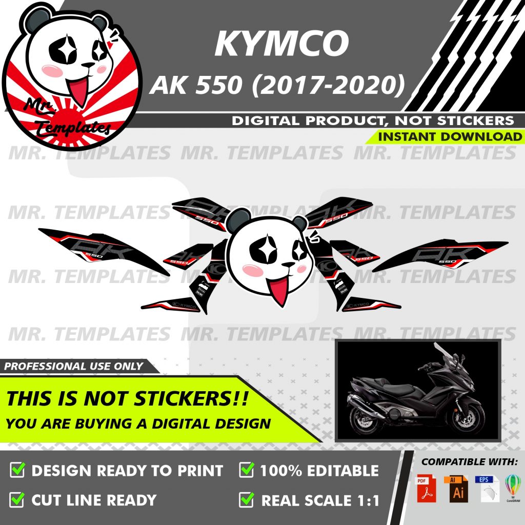 Descarga de archivos vectoriales kymco ak 550