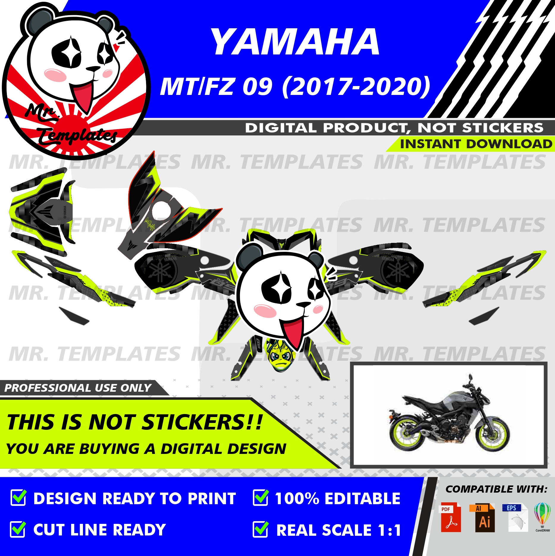 2024 2023 per Yamaha MT-09 V3 FZ09 2021 2022 CNC 7075 pedane pedane in alluminio poggiapiedi pedane pedane pedane MT09 MT 09 FZ-09  201355758