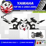 Motorcycle vector template download yamaha yzf r6